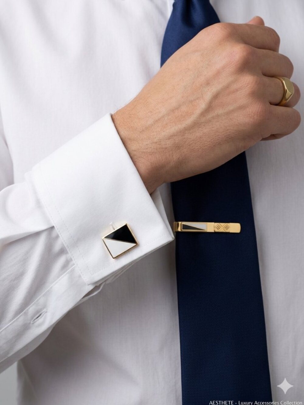 Vintage Cufflink and Tie Clip  set